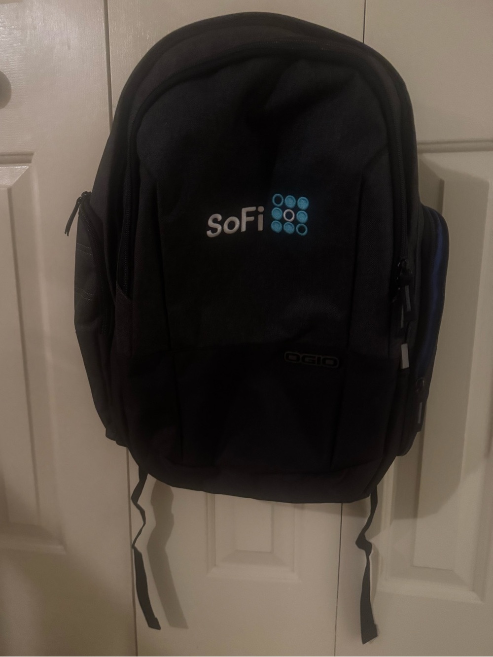 OGIO Backpack - Black Backpack with Support Strap and SoFi logo